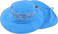 Vista 12 de Home Prefer Sombrero de sol para niños al aire libre UPF50+ Sombrero de pesca de ala ancha con solapa para el cuello