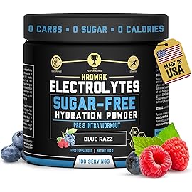 HRDWRK Electrolytes Powder with Magnesium, Potassium - Sugar Free Electrolytes Boost Endurance and Reduce Fatigue with This Electrolytes Supplement - Maximum Hydration - Keto Friendly