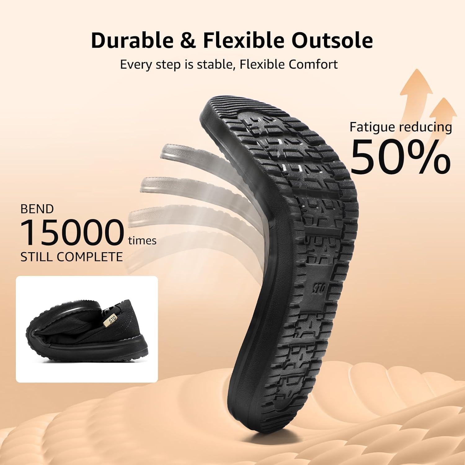 STQ Women's Orthopedic Loafers丨Lightweight Casual Boat Shoes for Plantar Fasciitis - Image 5