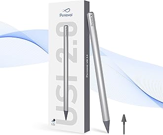 Penoval USI2.0 Stylus Pen for Chromebook, 4096 Levels Pressure for Lenovo chromebook Duet, ASUS chromebook C436, HP chromebook X360 12b, HP chromebook X360 14b Google Pixel Tablet, USI2.0