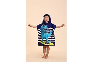 Kids Hooded Dinosaur Beach Towels