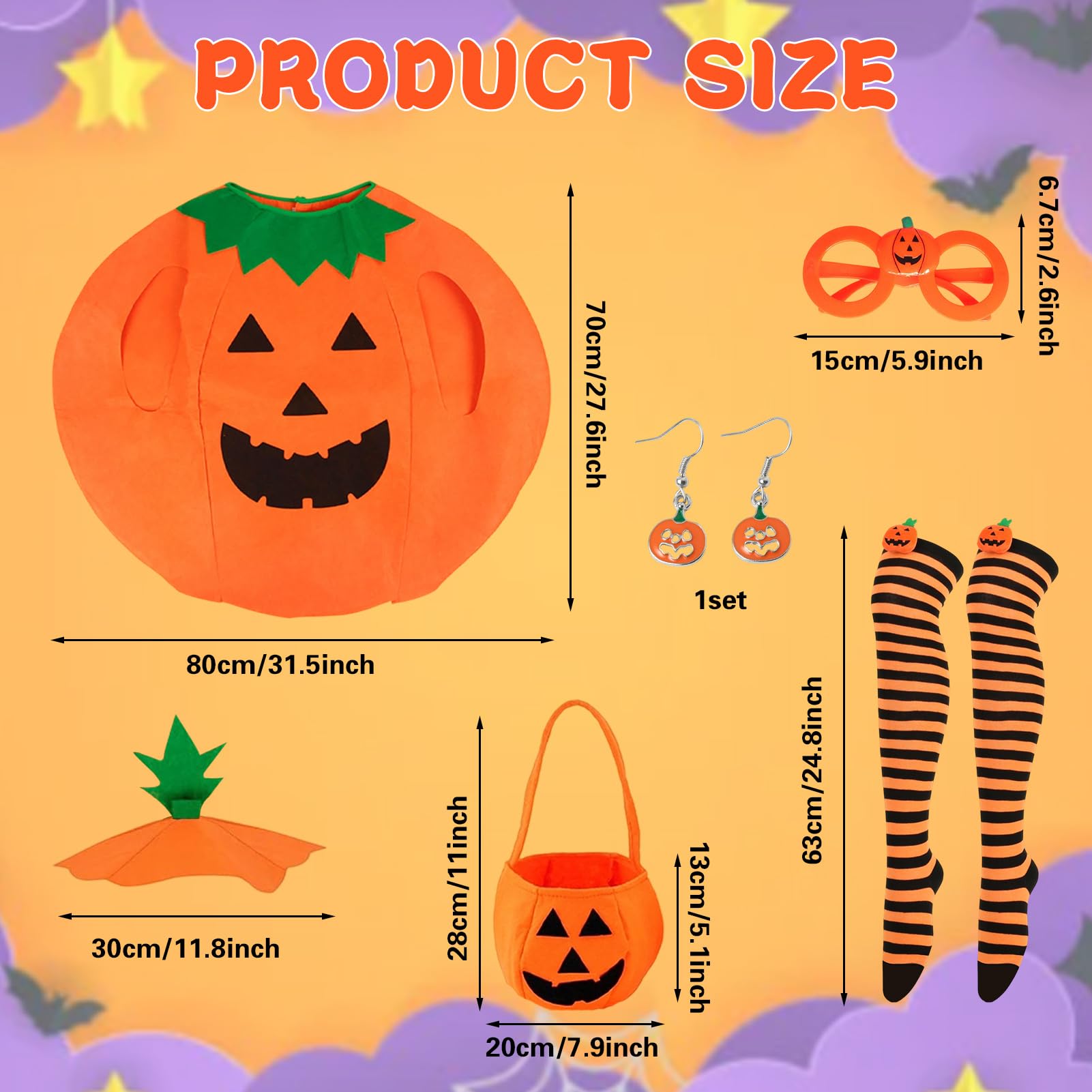 Meriviva Halloween Pumpkin Costume Adults - Image 4