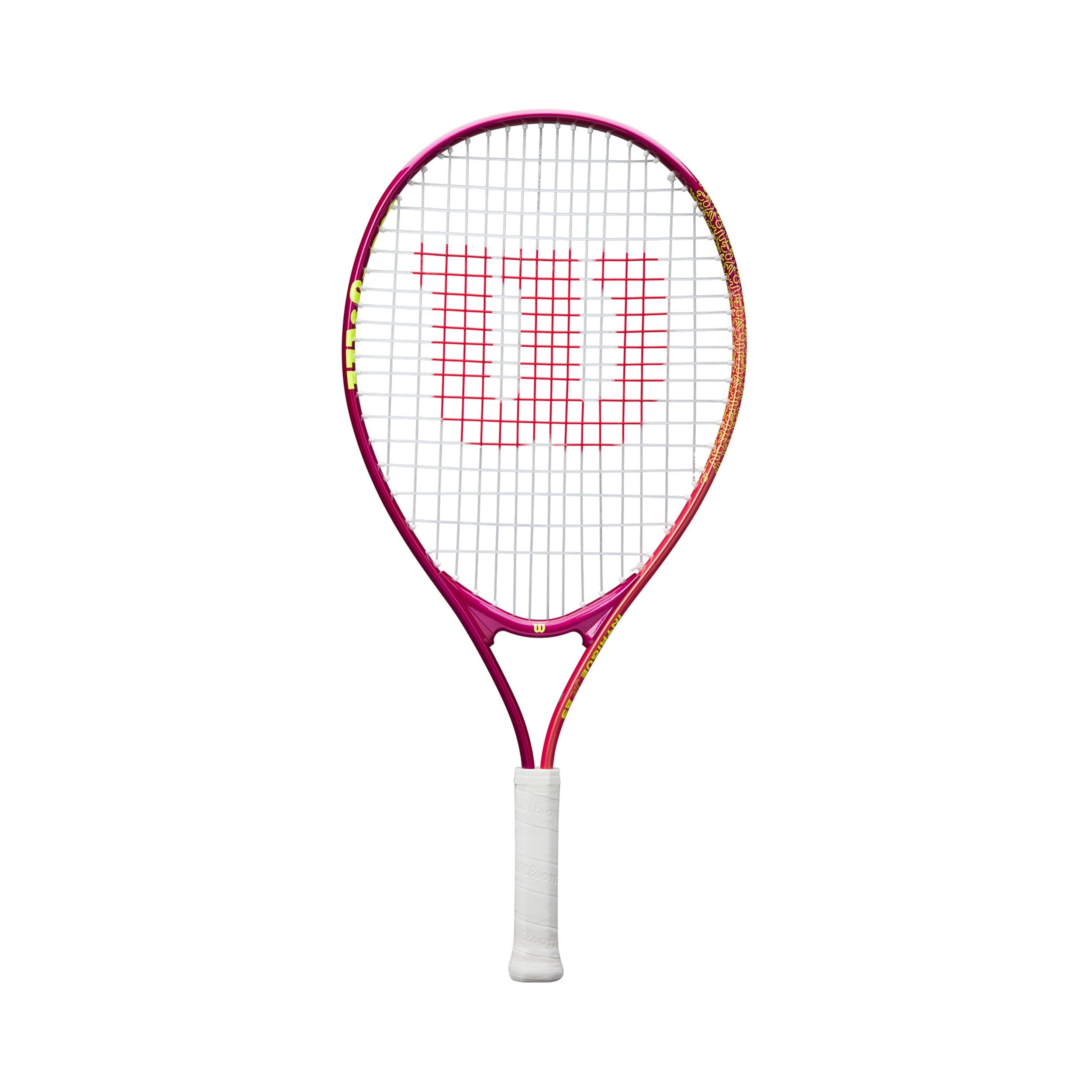 Wilson Intrigue Junior 23 Girls Tennis Racket Red Yellow 205g