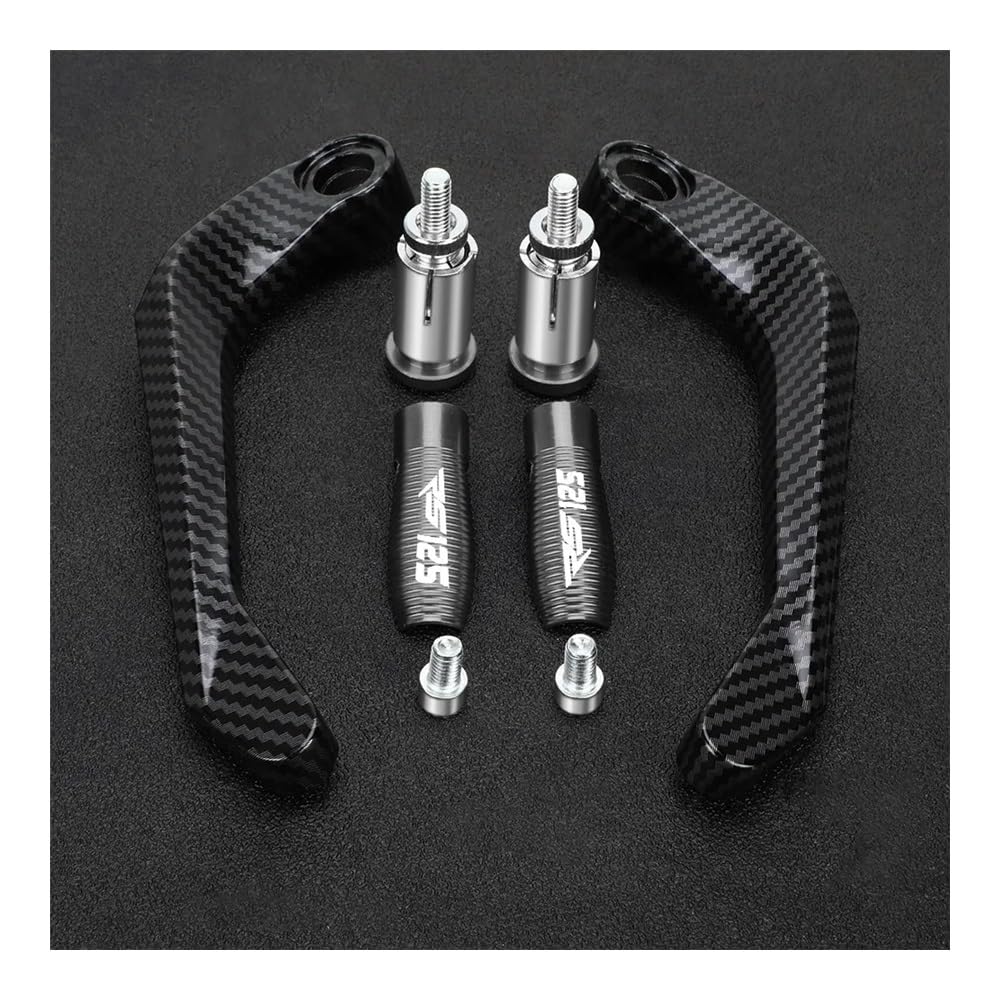 WGRUKLBD for Ap&rilia RS125 RS 125 1996-2010 Motorcycle Aluminum Handlebar Brake Clutch Lever Hand Guard Protector Handguard Handlebars Protector