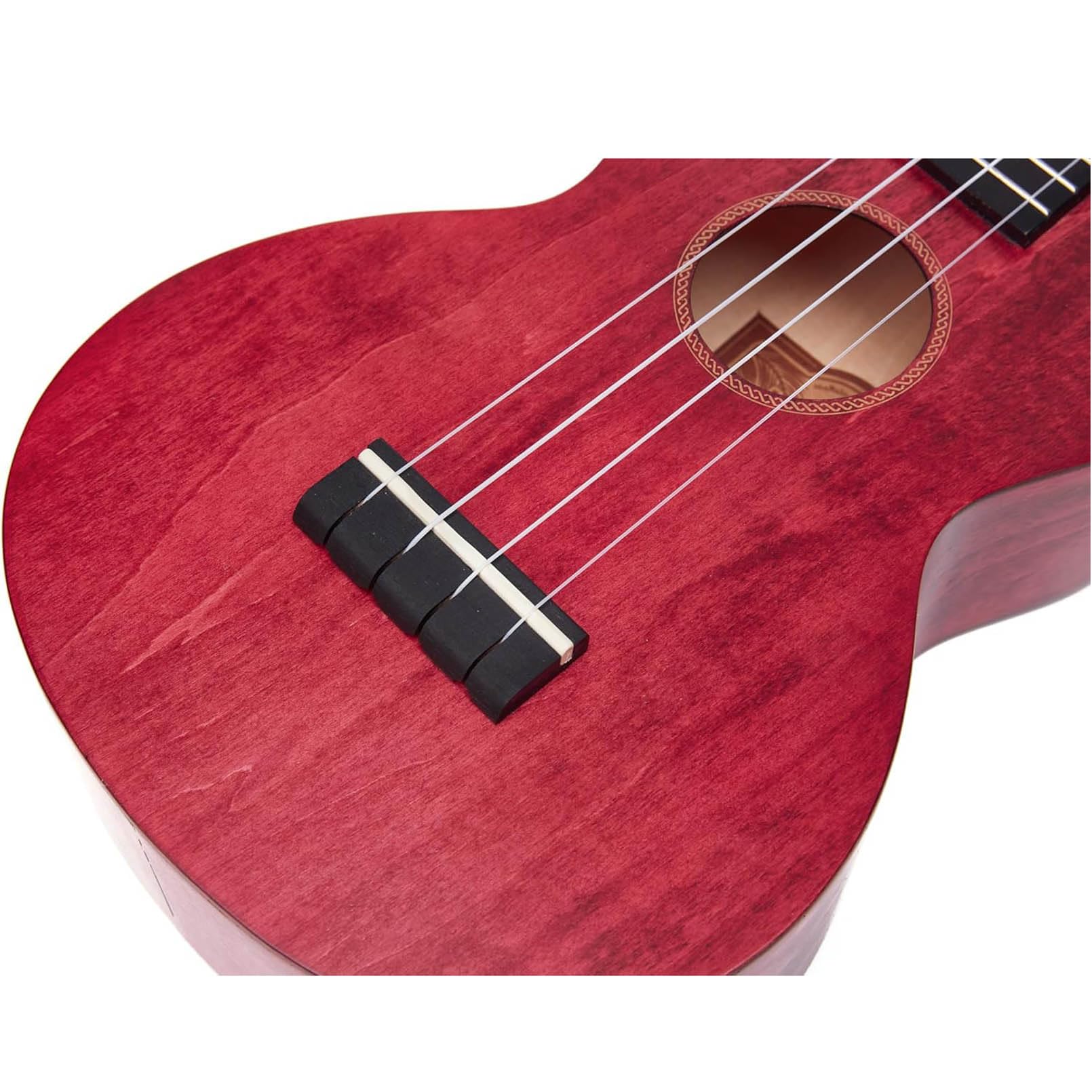 Mahalo Island Series - Ukulele da concerto con borsa, colore: Berry Crush