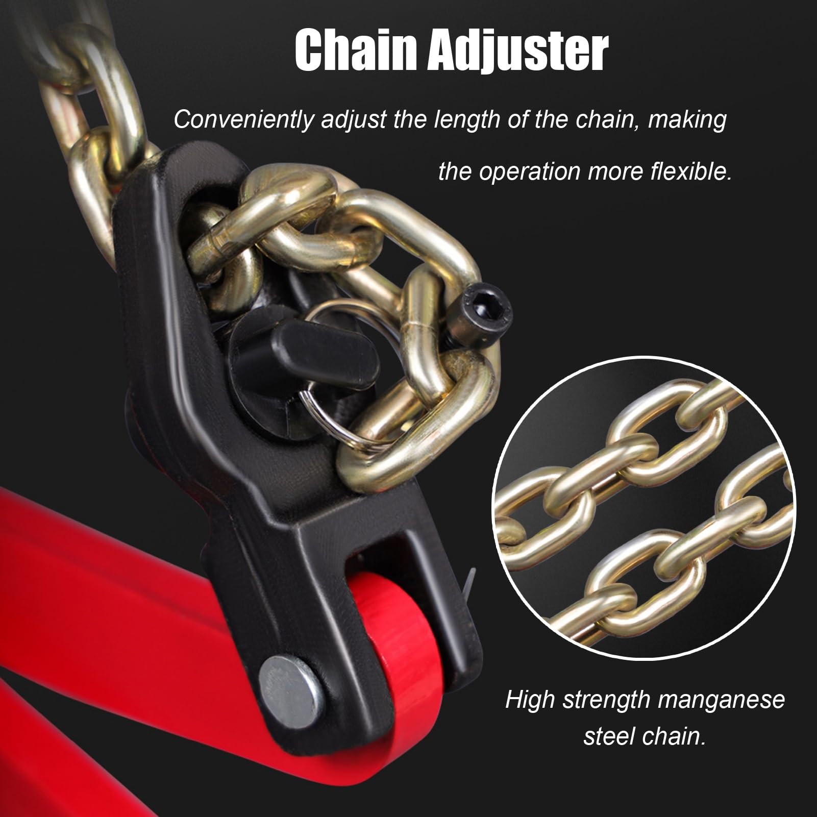 Abrazadera de elevación de Granito de Alta Resistencia con Cadena para manipulación Segura de Piedra, Ideal para Trabajos de construcción y albañilería (un Color - L 600