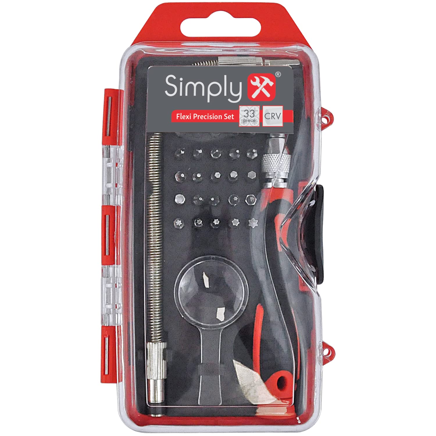 Precision Screwdriver Bit Set With Flexible Extension and Magnifier  (G5) XMAS
