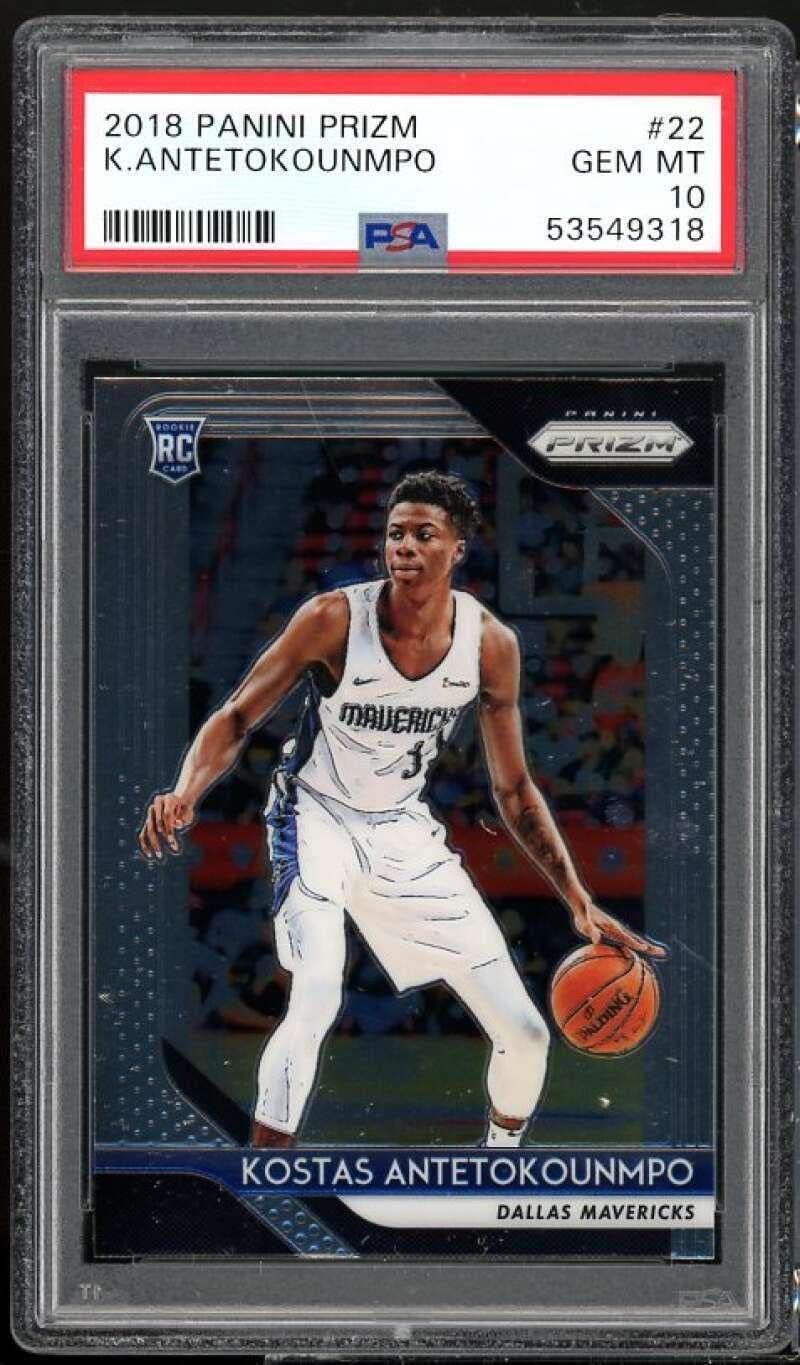 Kostas Antetokounmpo Rookie Card 2018-19 Panini Prizm #22 PSA 10 - Basketball Slabbed Rookie Cards