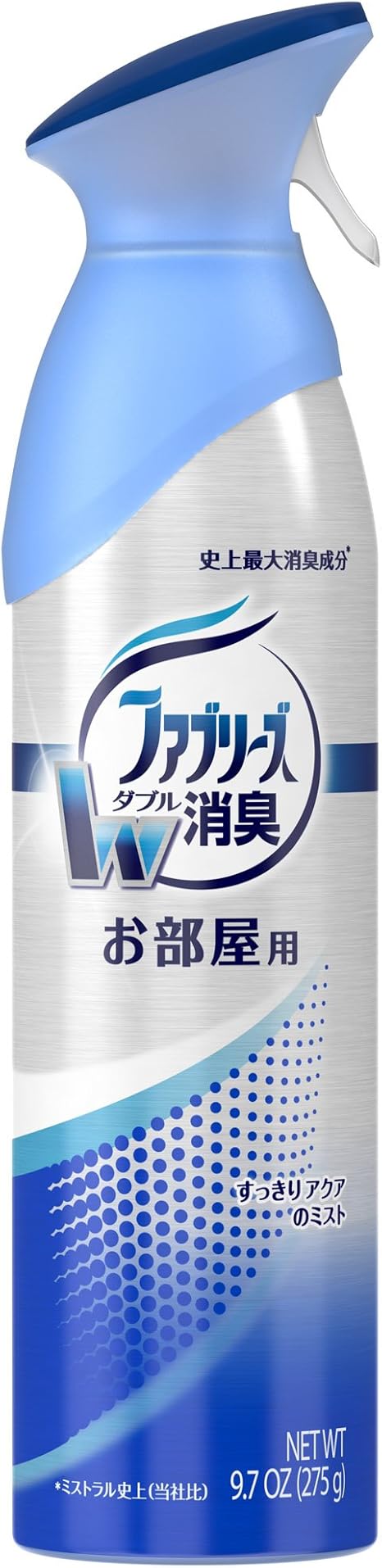 Amazon ファブリーズ ミストラル 消臭スプレー お部屋用 すっきりアクアのミスト 275g ファブリーズ ドラッグストア