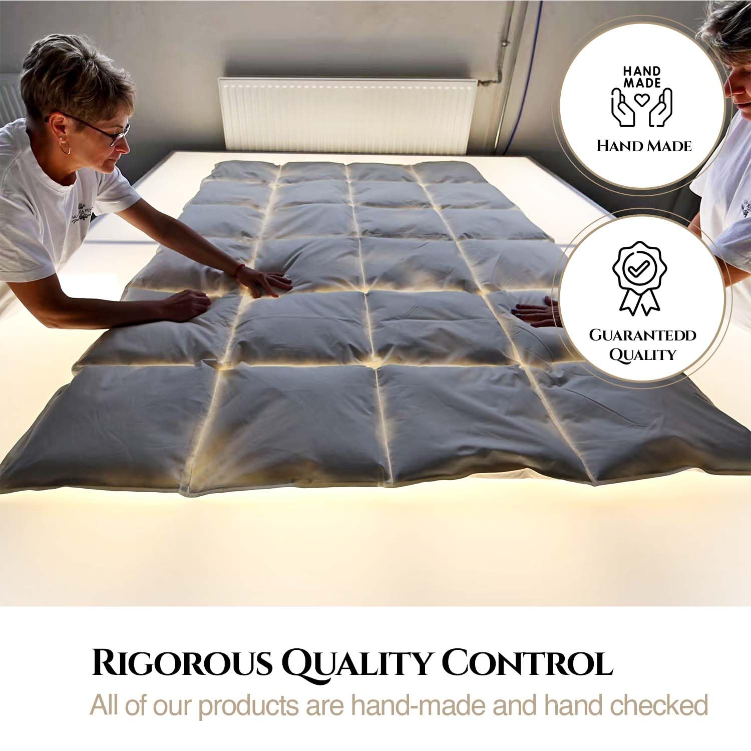 Aura® Plush Kinder Ganzjahres-Daunendecke 100×135 cm – 100% Neue weiße ungarische Gänsedaunen Klasse I – extra weich & atmungsaktiv – Baumwolle Oeko-TEX® Standard 100 – allergikergeeignet
