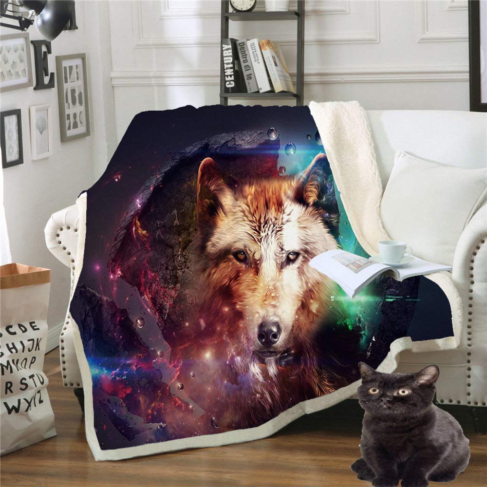 Couverture douce en peluche contre le froid pour adulte et enfant 150x130cm