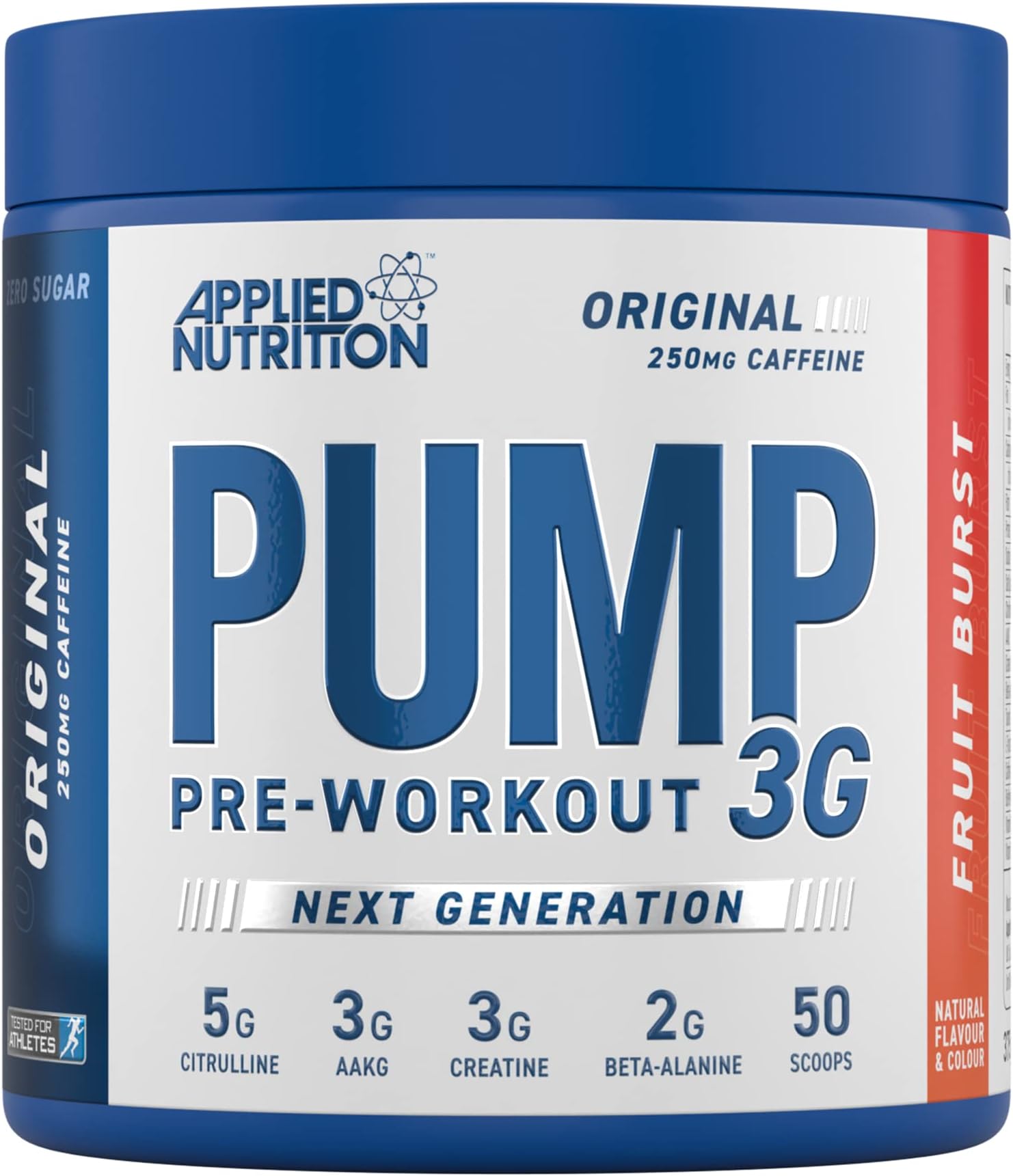 Pump 3G Pre Workout - Energy, Focus & Performance (375g - 25 Servings) (Fruit Burst)