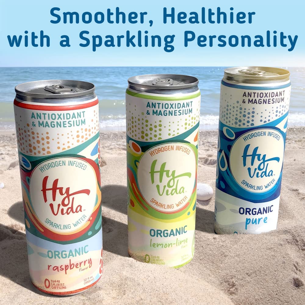 HyVida Pure Organic Antioxidant & Magnesium Sparkling Water Beverage