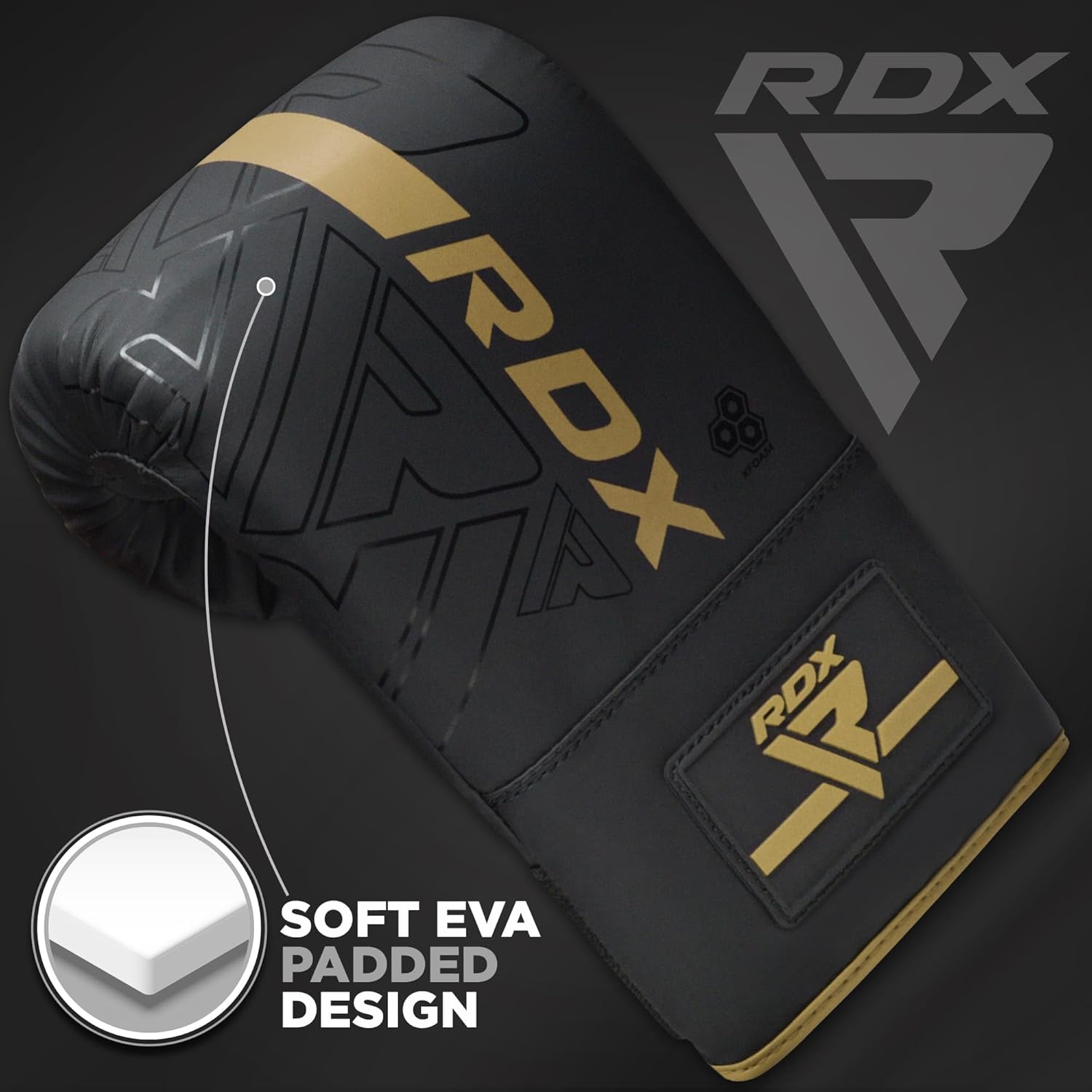 RDX Bag Gloves Boxing Punching Mitts, Maya Hide Leather, Padding, Ventilated Palm, MMA Heavy Punch Training, Muay Thai Kickboxing Focus Pads Double End Speed Ball Workout, Adult Men Women