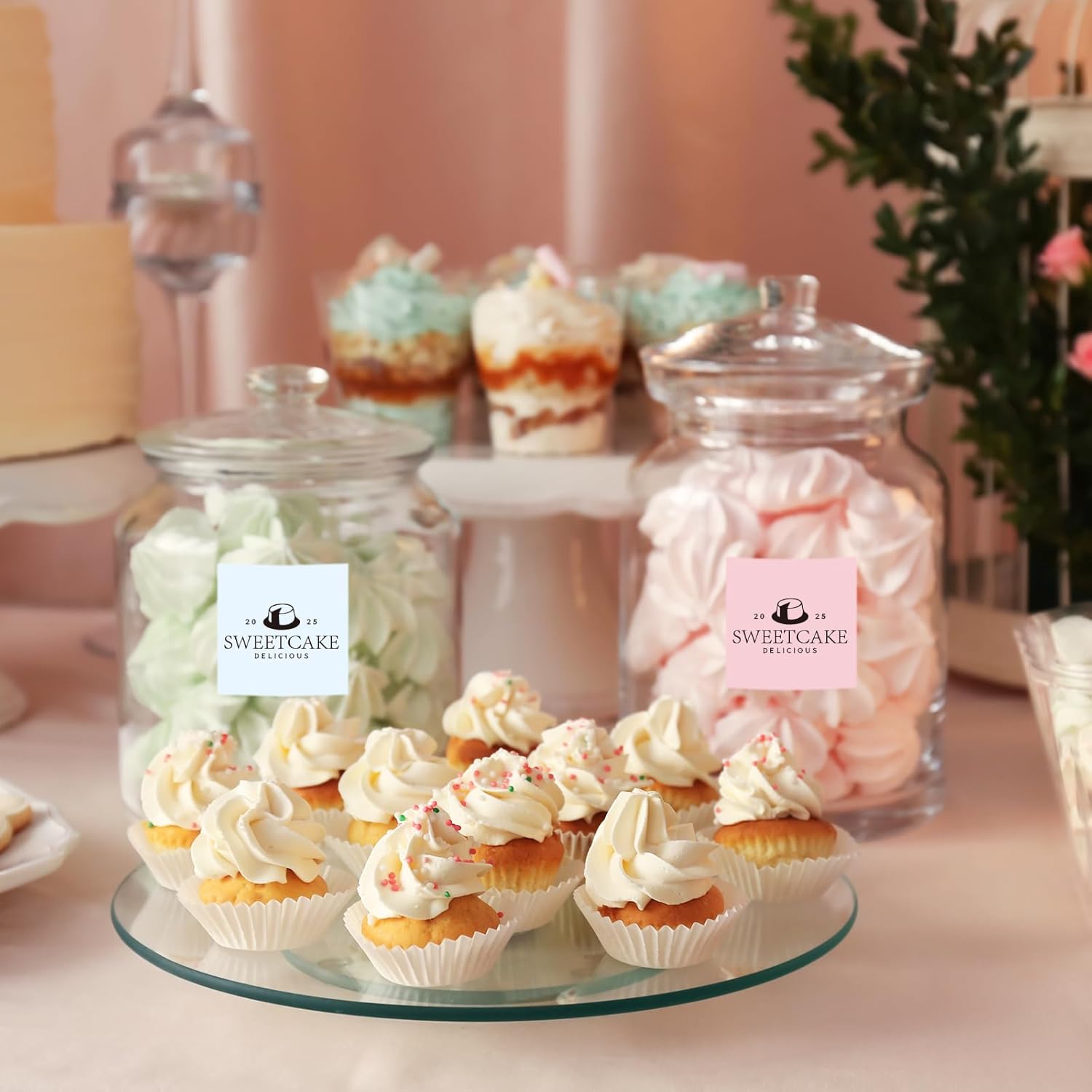 Starboling 2"x2"Square Thermal Labels,Self-Adhesive Thermal Sticker Printer Labels for Small Business,Address,Color Coding(Pink Gradient) - Image 5