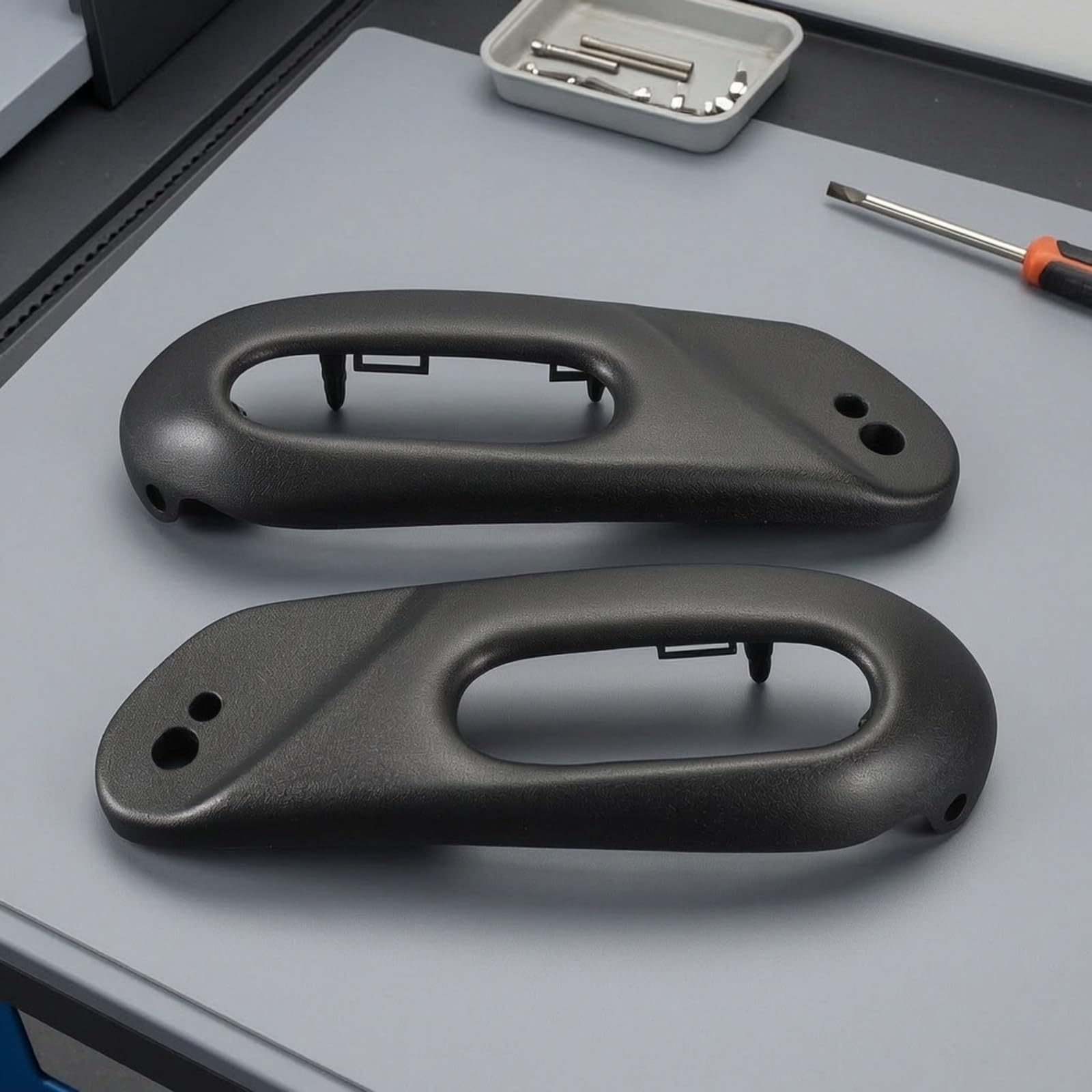 Copertura Interruttori Sedile | Finitura Liscia Stampata, Cornice Interruttori Sedile, Sinistro e Destro, per Riparazione Interni Auto