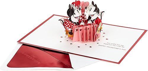 Miniatura 4 de Hallmark Signature Paper Wonder - Tarjeta desplegable para el día de San Valentín para marido, esposa, novio, novia (Mickey y Minnie)