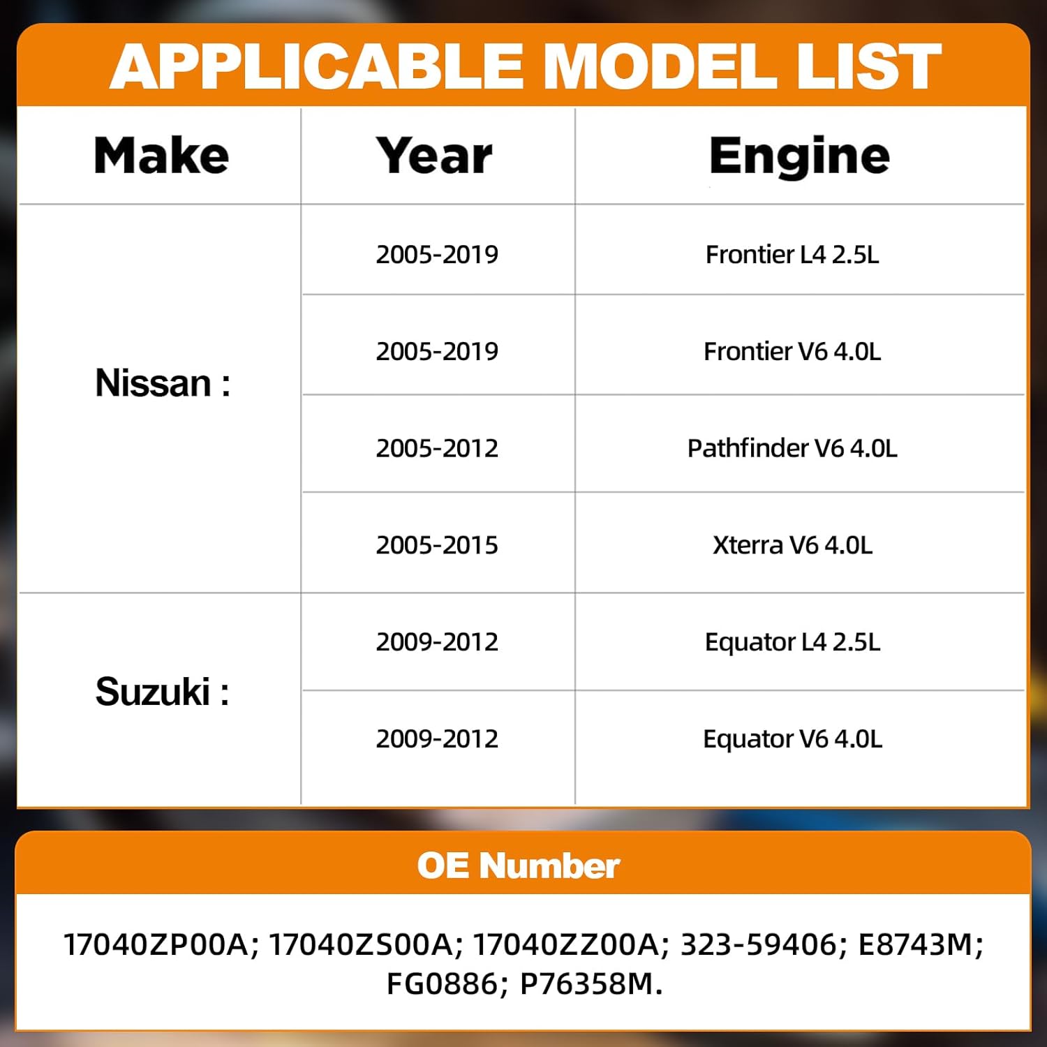 Electric Fuel Pump Module Assembly with Sending Unit Compatible For Nissan Frontier 2005-2019 Pathfinder 2005-2012 Xterra 2005-2015 Suzuki Equator 2009-2012 2.5L 4.0L Replace E8743M