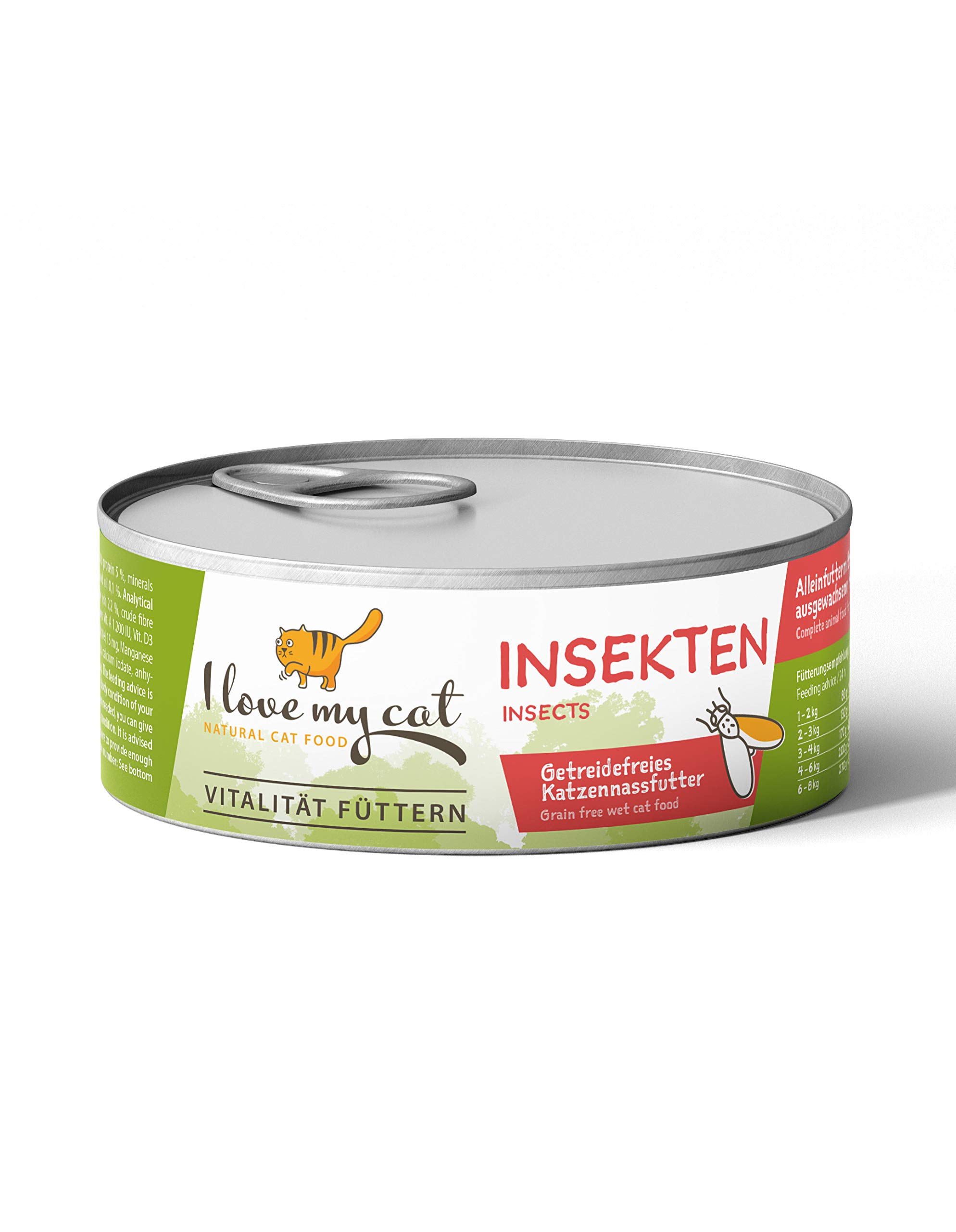 I love my cat hypoallergenic wet cat food with Insects - 100 g. Grain-free canned cat food for sensitive stomachs, high in insect protein. Made with natural ingredients.