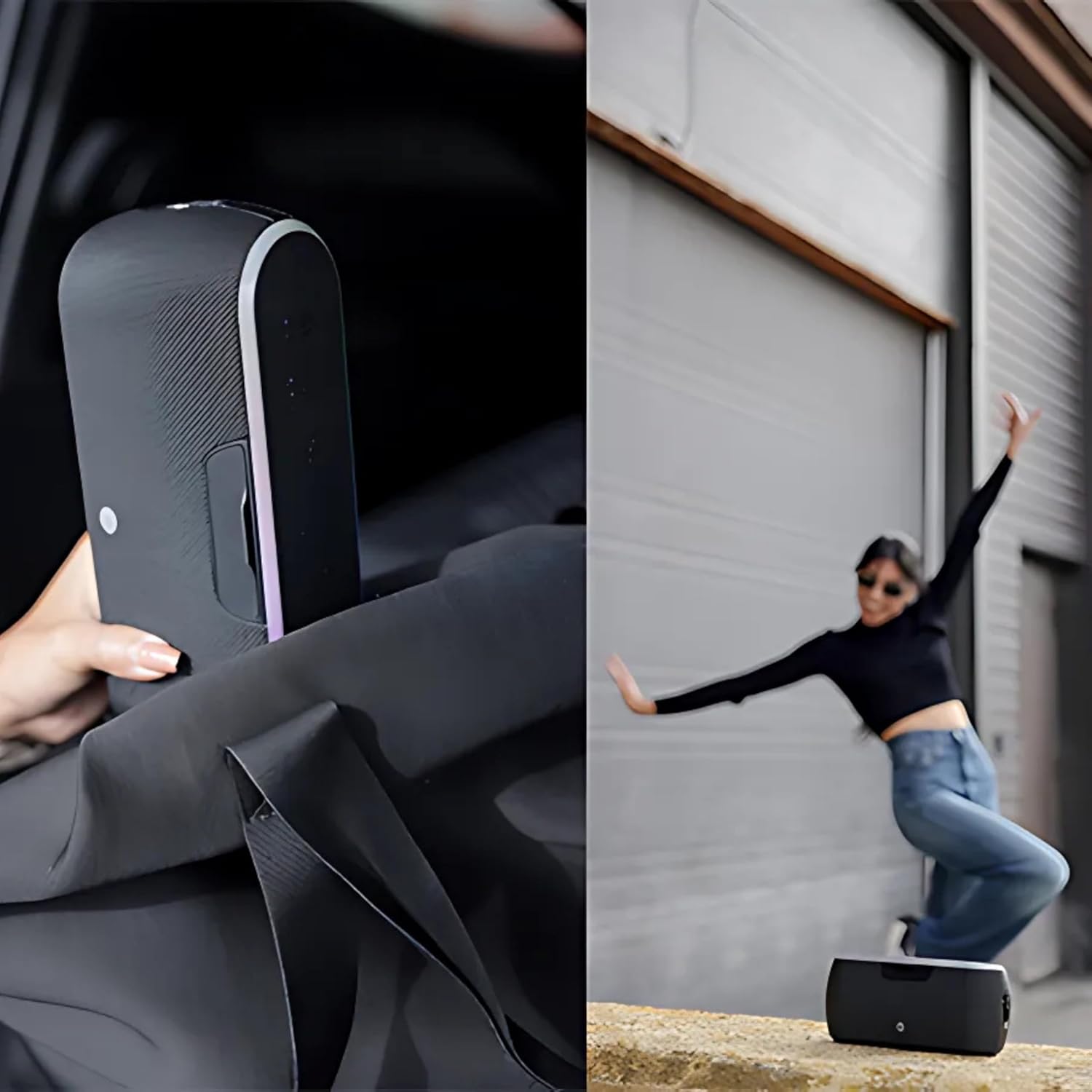 AT&T Essentials 40W Portable Bluetooth Speaker – IPX6 Waterproof, Wireless Dual Pairing, 15H Playtime, Removable Strap/Handle – Home/Kitchen/Outdoor Use (Blue) - Image 5