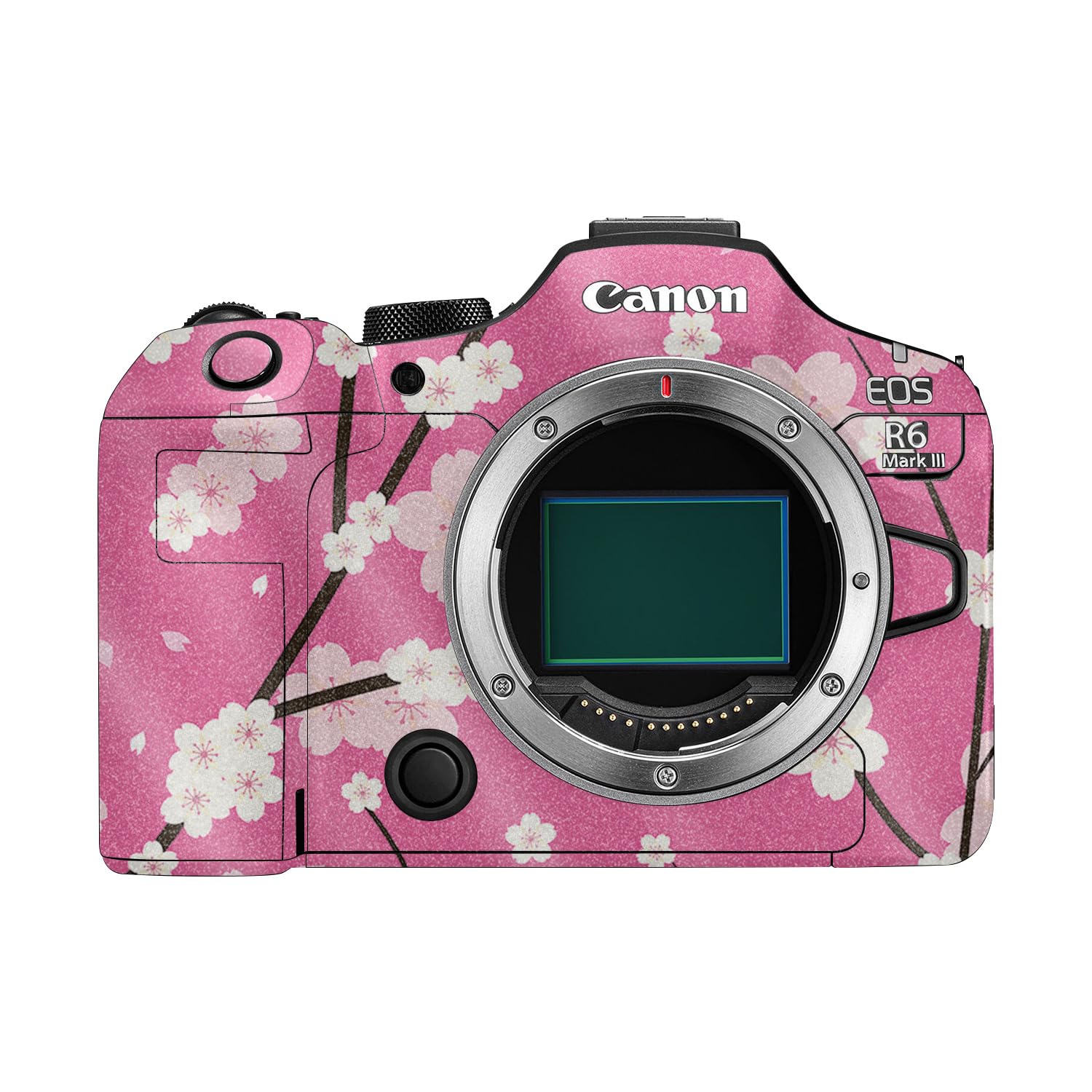 Glossy Glitter Camera Skin Compatible with Canon EOS R6 Mark III (2025) - Sakura Pink - Premium 3M Vinyl Protective Wrap Decal Cover - Easy to Apply | Crafted in the USA by MightySkins
