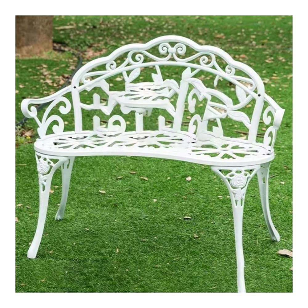 Banc d'extérieur pour patio européen : créez un coin de détente blanc au jardin