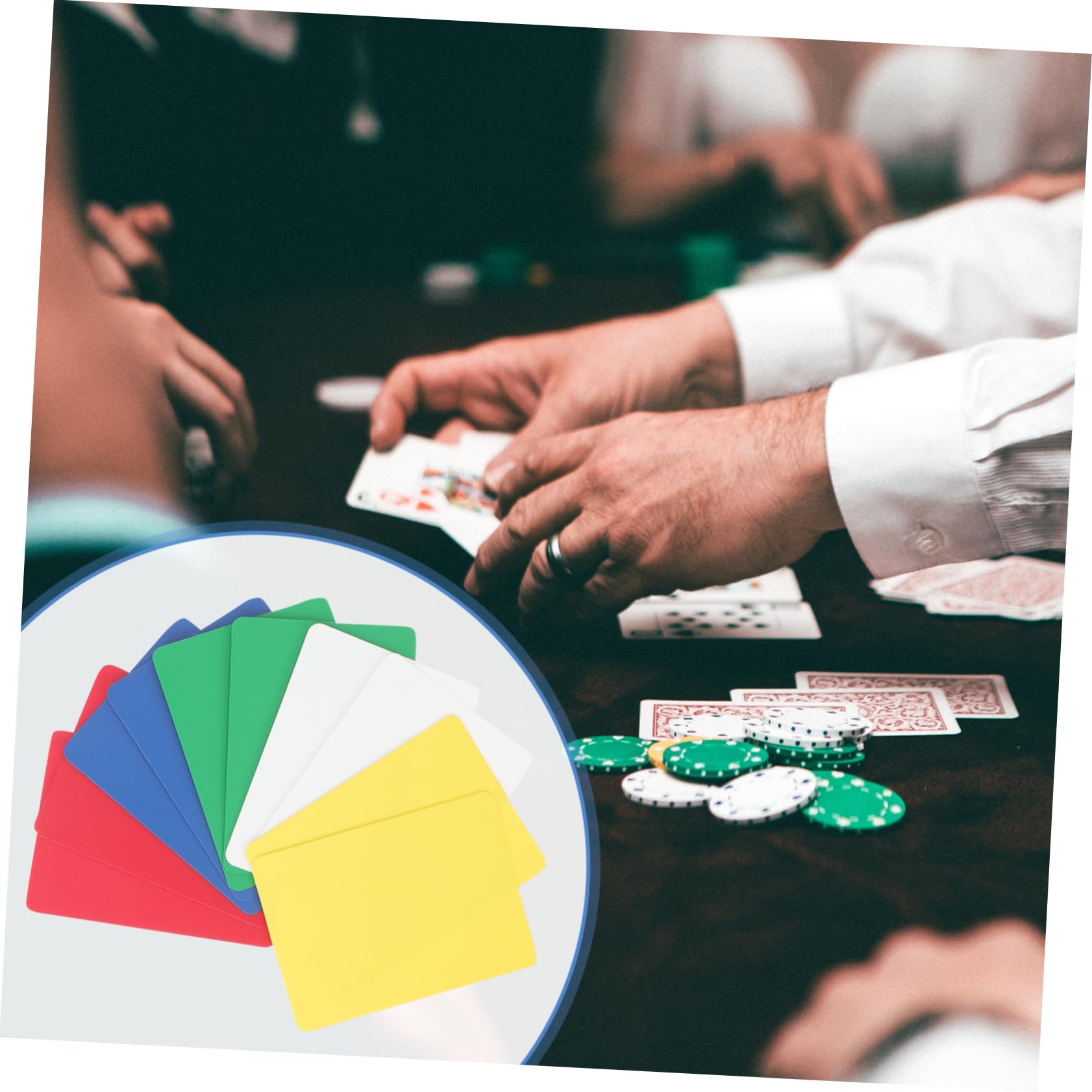 VICASKY 50pezzi Distributore Di Carte Da Poker Plastica Strumento Pratico e Poker e Resistente