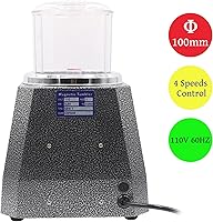 Vista 6 de RustyVioum KT-100 - Mini vaso magnético de 110 V, 60 Hz, pulidor de joyas con control de 4 velocidades, vaso de joyería para metales ligeros
