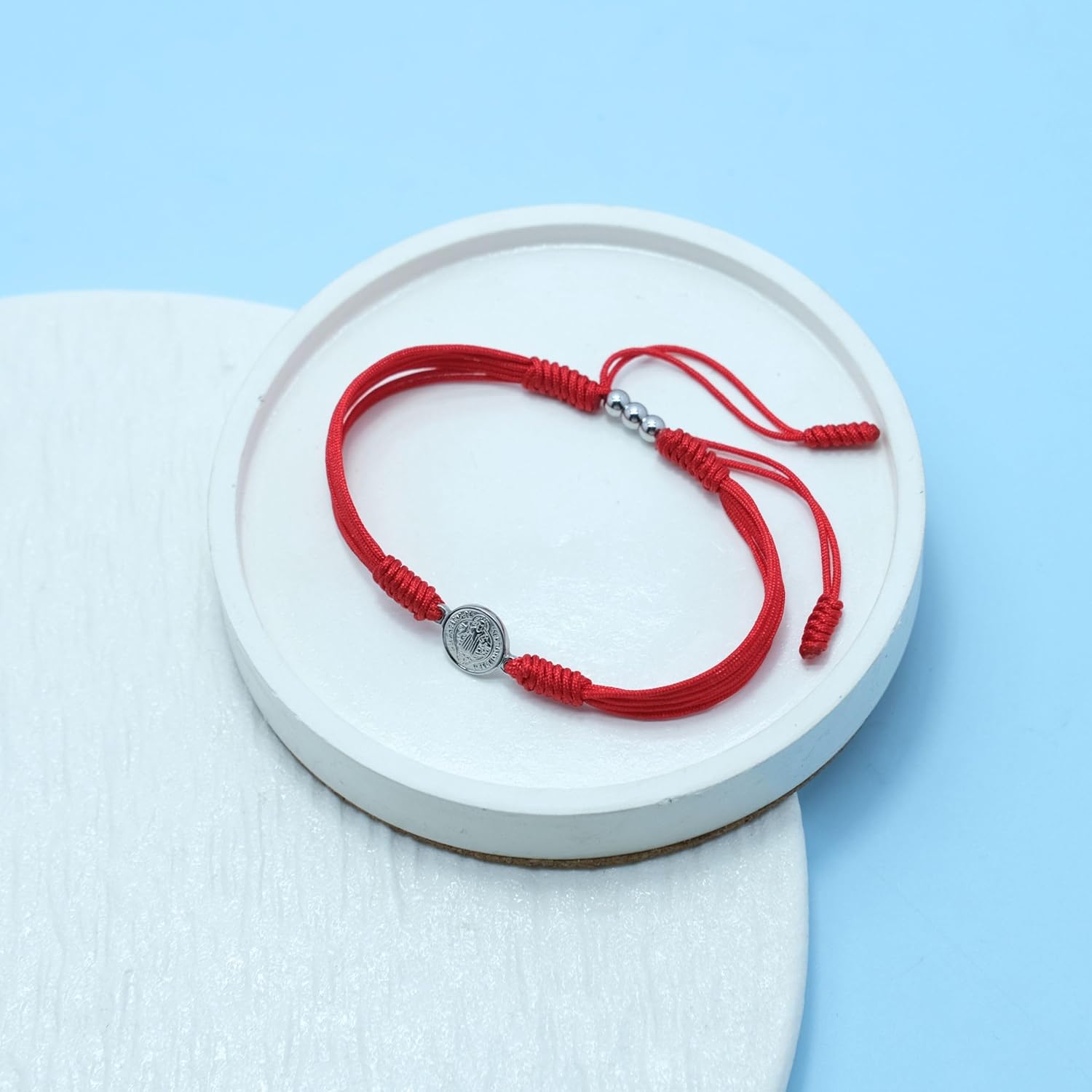 Red Religious Cross Multiple Color Bracelet, Lucky and Protection String, Inspirational Kabbalah String Of Fate, Surfer Adjustable for Men, Women, Friendship, Newborn, Pregnant - Image 3