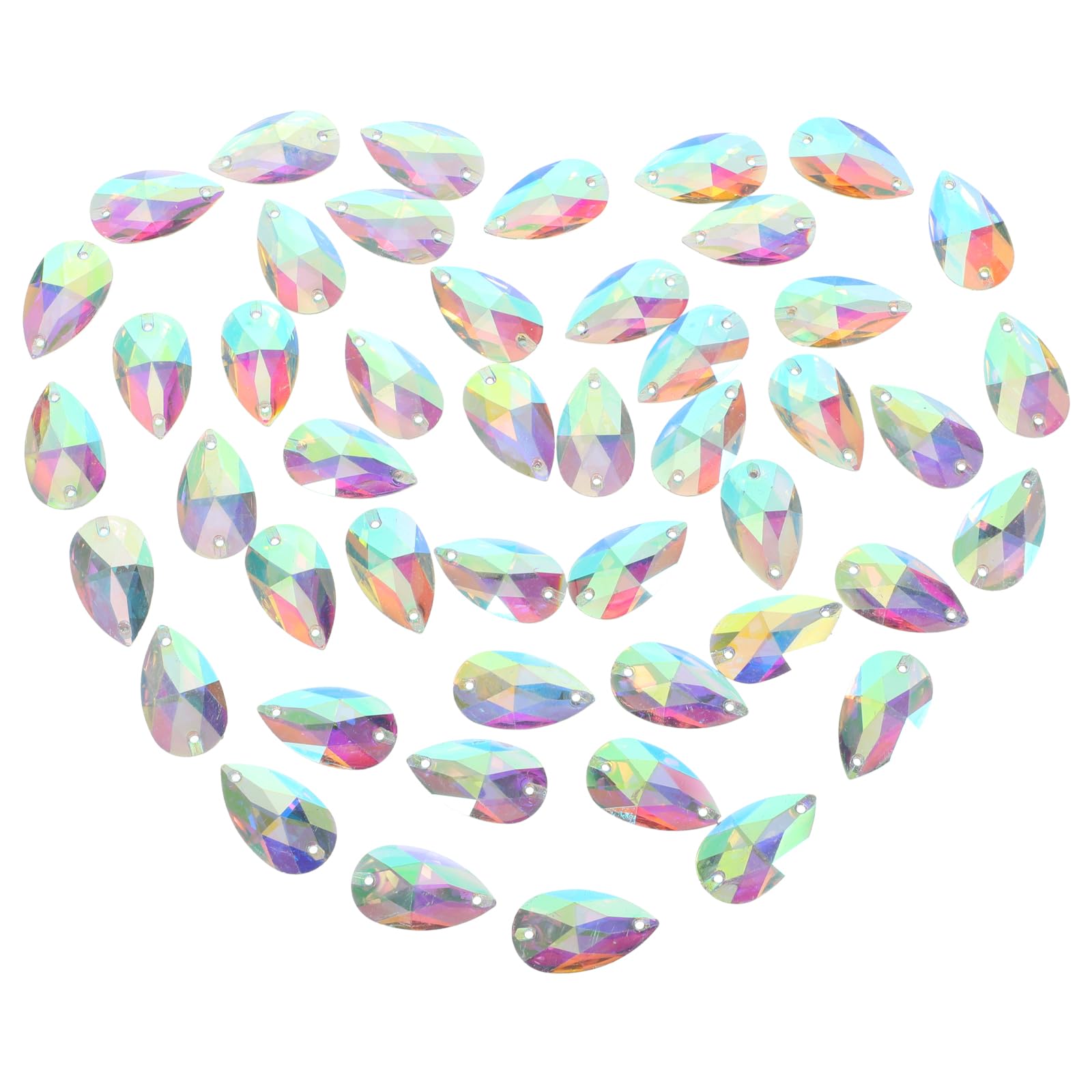 Boutons en forme de larme ROSENICE éclat cristal pour ornements de haute couture