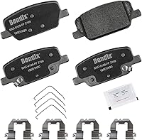 Vista 262 de Bendix Priority1 CFC154 - Juego de pastillas de freno de disco para Avanti II, Century, LeSabre, Regal, Riviera, chasis comercial, DeVille