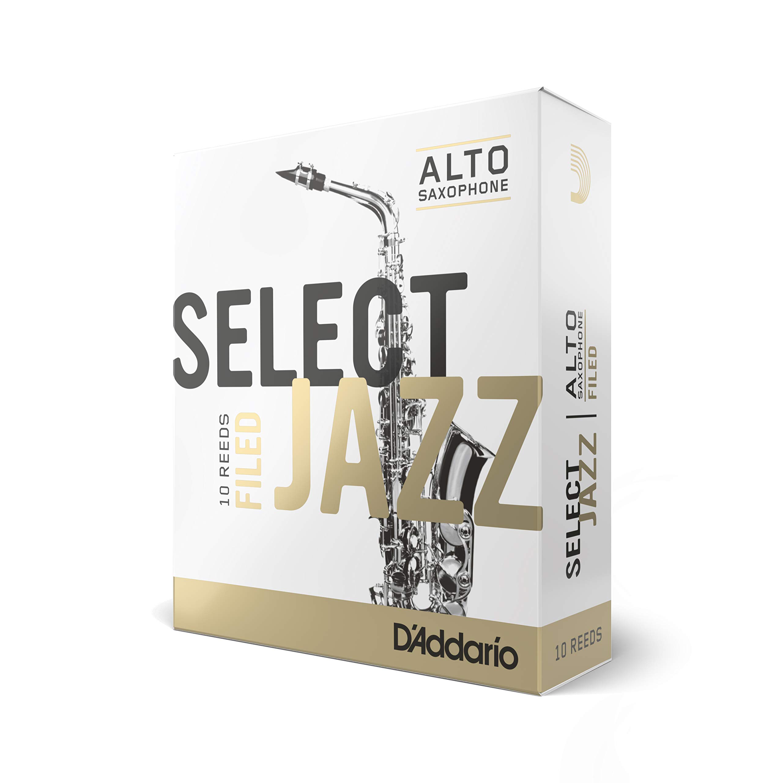 Amazon.com: D'Addario Woodwinds Select Jazz Alto Sax Reeds, Filed