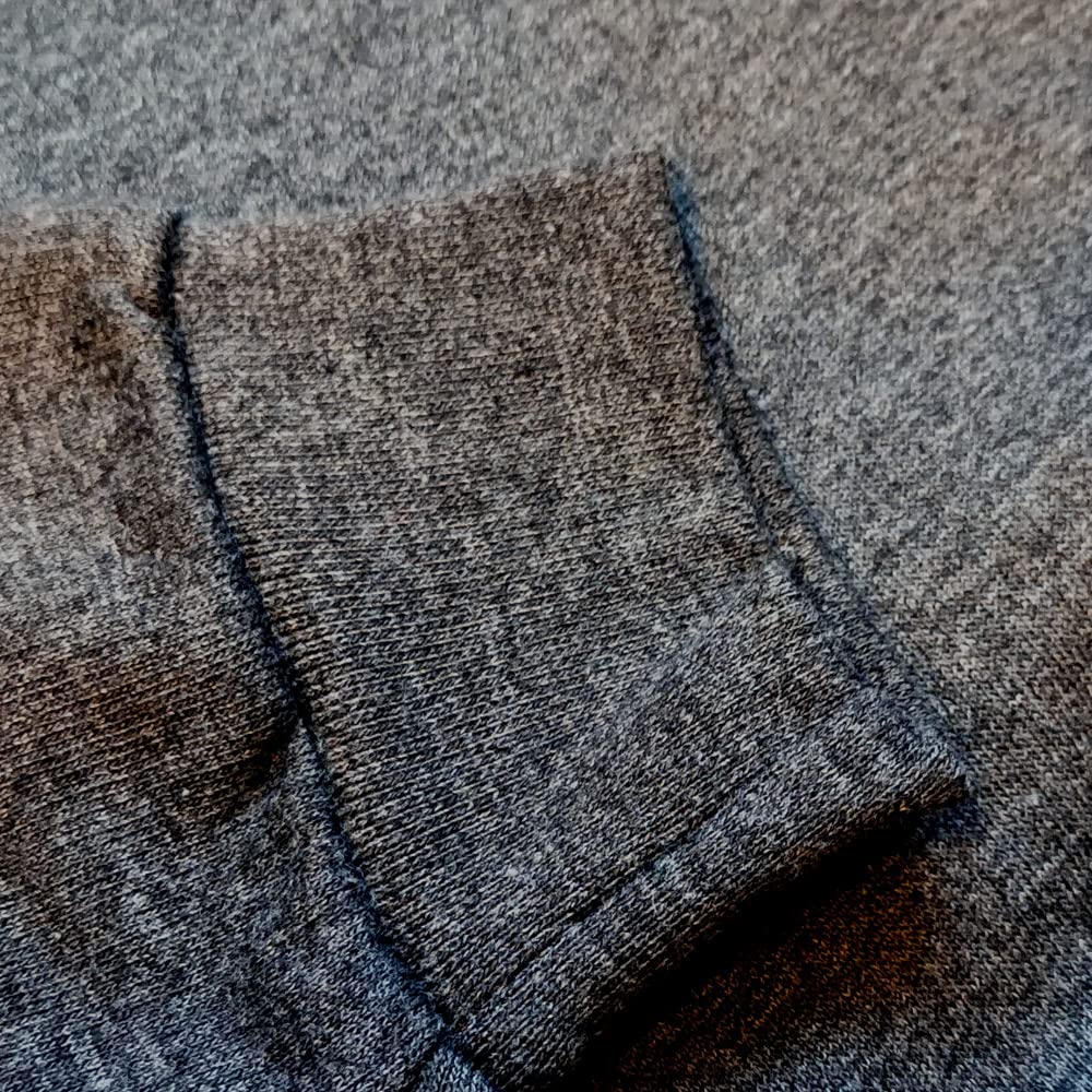 Generisch più weekend uomo felpa con cappuccio, Grigio scuro mélange, XXXL