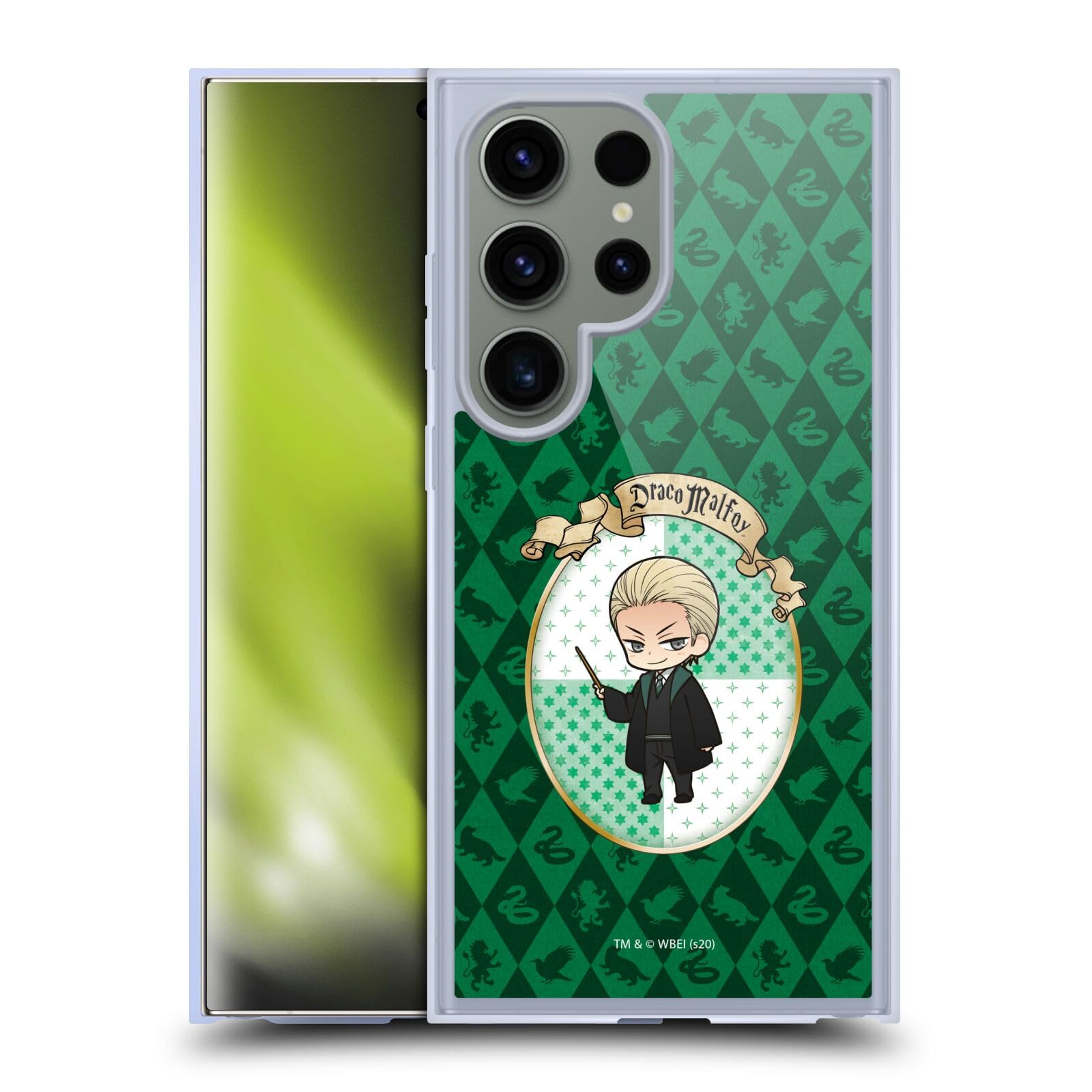 Head Case DesignsOfficially Licensed Harry Potter Draco Malfoy Deathly Hallows XXXVI Soft Gel Case Compatible with Samsung Galaxy S24 Ultra 5G and Compatible With MagSafe Accessories