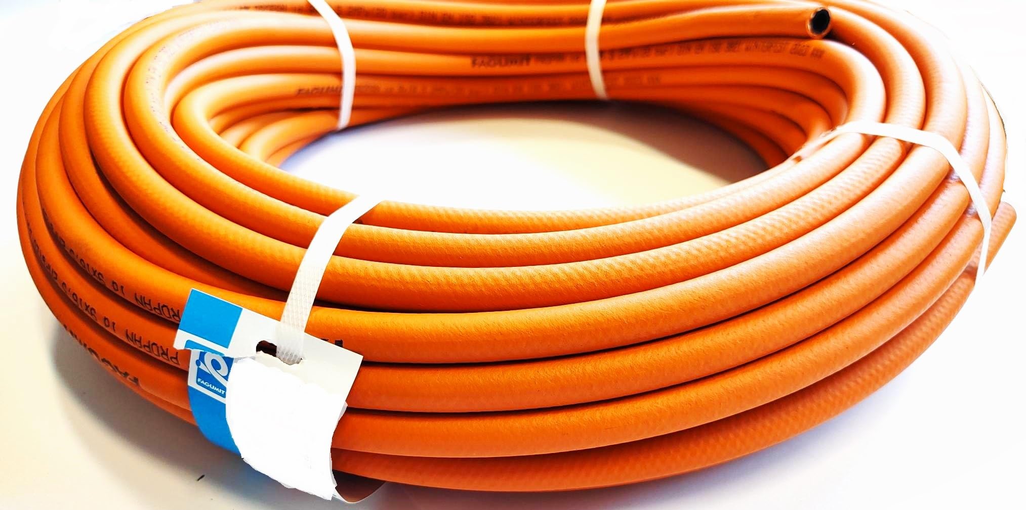 Manguera de gas butano de propano de 5 m, 20 bar, diámetro de 9 mm (diámetro exterior de 16,5 mm), muy flexible, para hornillo de camping