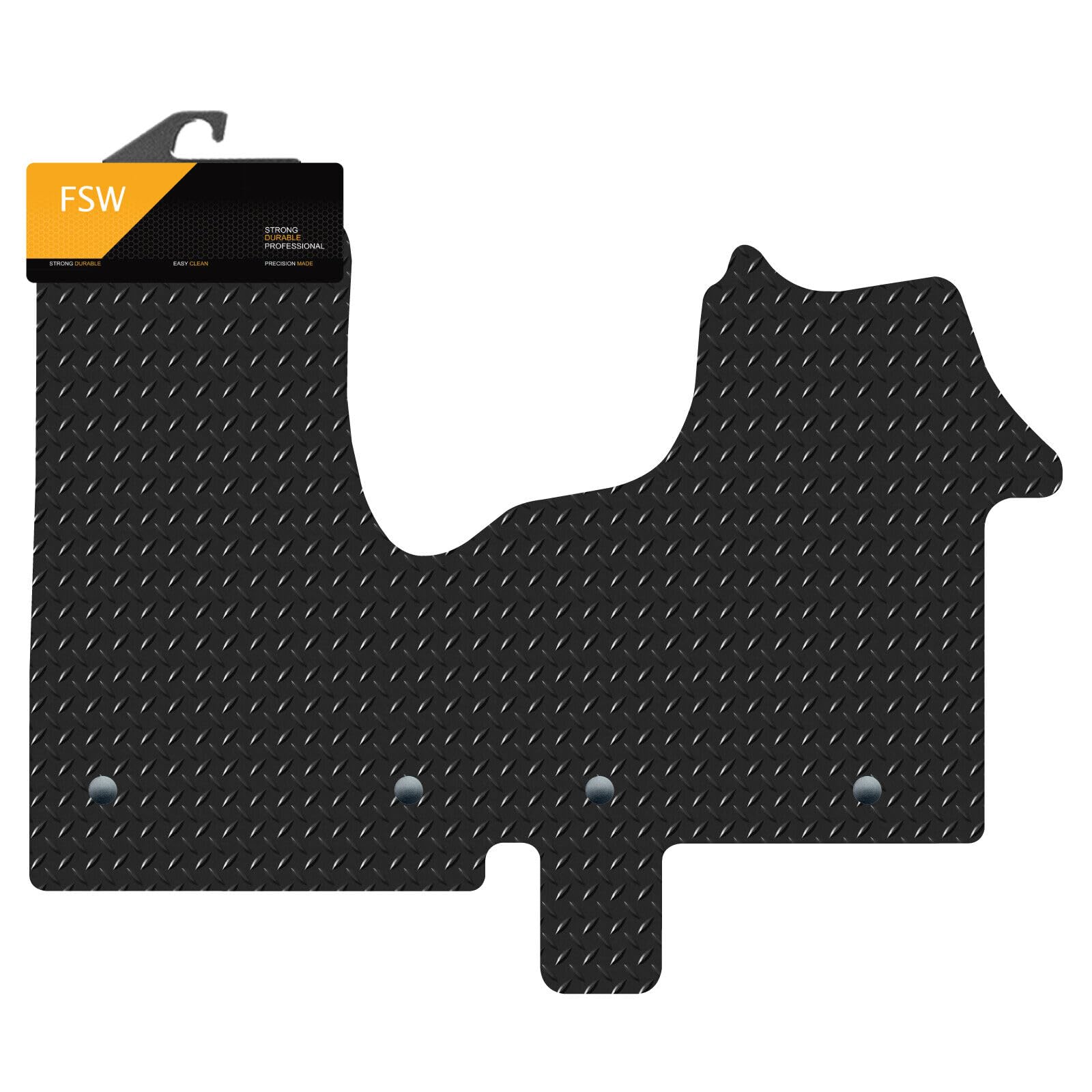 FSW - Fits Renault Traffic 2014-2022 and Fits Vauxhall Vivaro 2014-2019 - Tailored Mats - Passenger Leg Version Tailored 5MM Waterproof Rubber EXTRA Heavy Duty Floor Mats