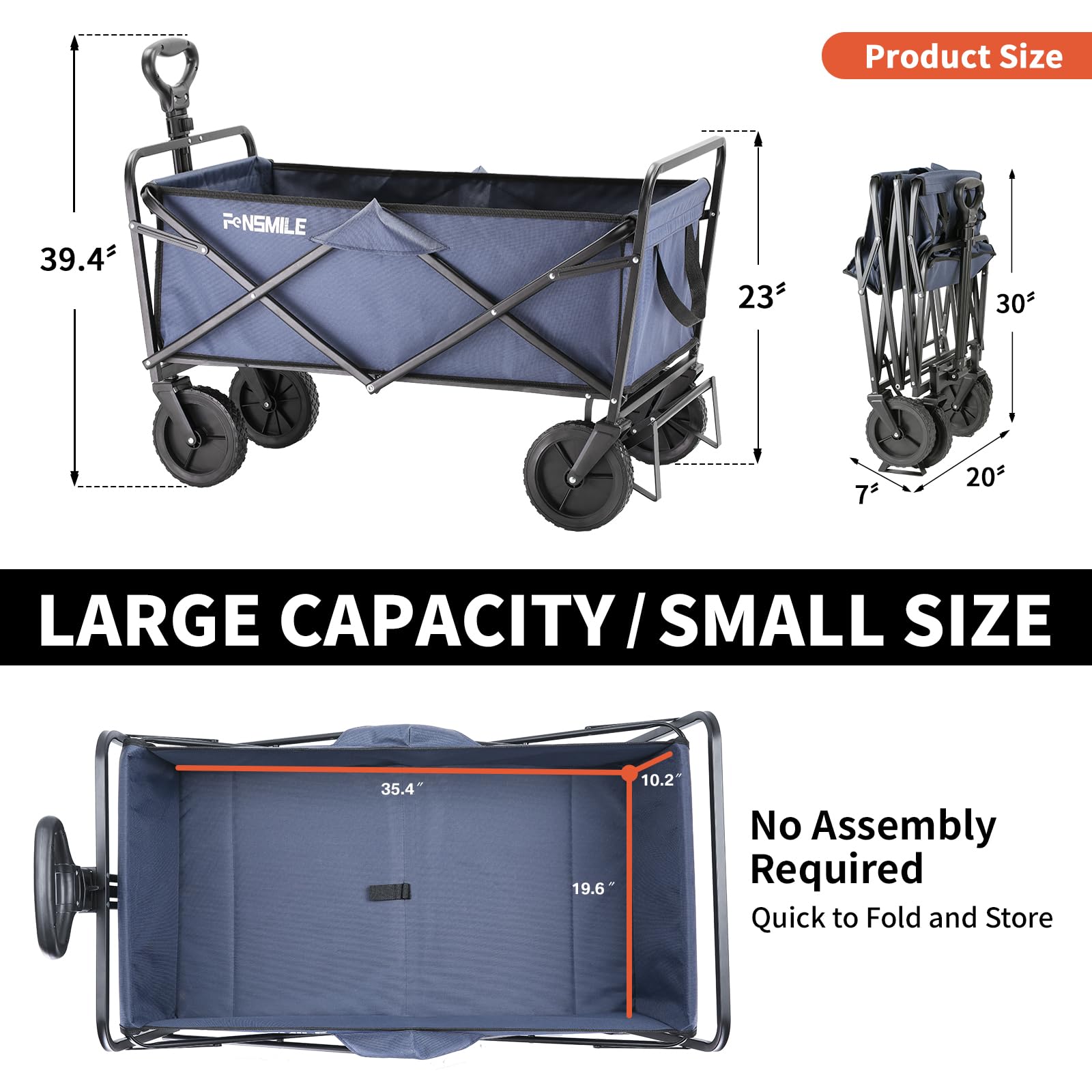 Overmont Carrello Pieghevole a Due Piani 400L 200kg - Carrello da Spiaggia con Ruote Portatutto per Tutti i Terreni - Carrello da Giardino Allungato di 132CM per Festival Campeggio Picnic Sport Nero