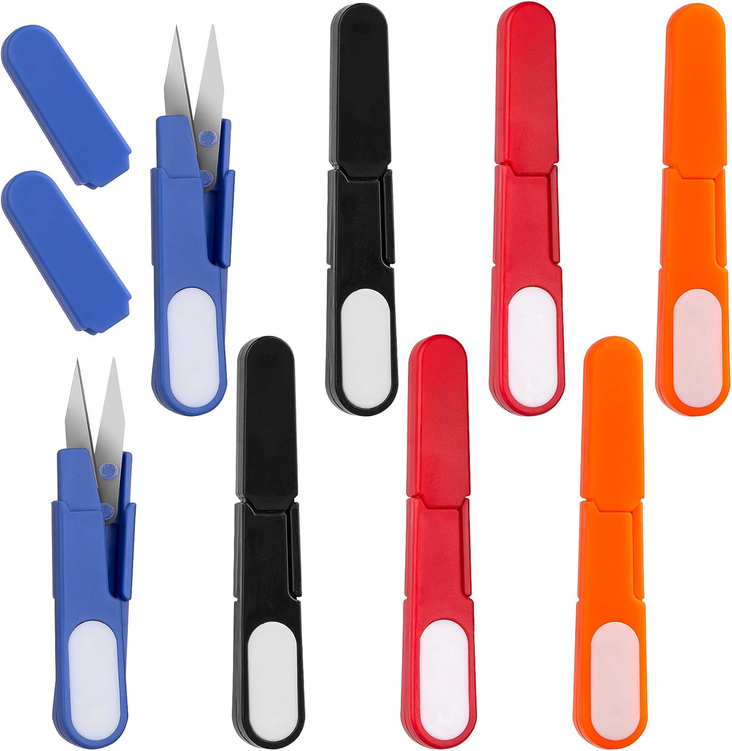 Amazon.com: HINZIC 8Pcs Portable Scissors, Colorful Thread Snips ...