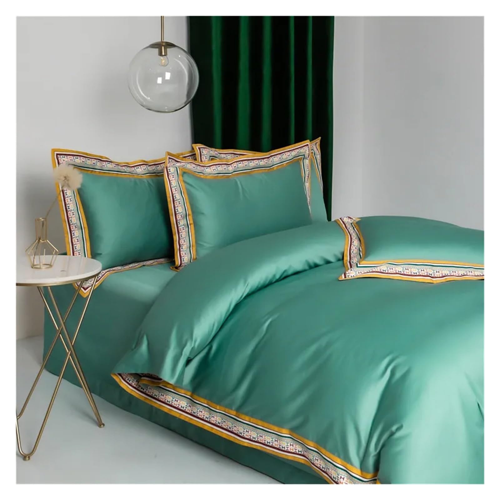 Sbcgfy A Cotton Bed Linens 1000Tc Queen King Size Duvet Cover Quilt Cover Comforter Bedding Sets Comfortable Bedding, Bedspreads,-King Size 4 Pcs