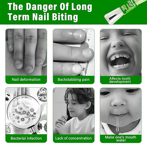 Miniatura 6 de Tratamiento para morder uñas para niños adultos, tope de succión de pulgar para el cuidado de las uñas de los niños para ayudar a dejar de poner los