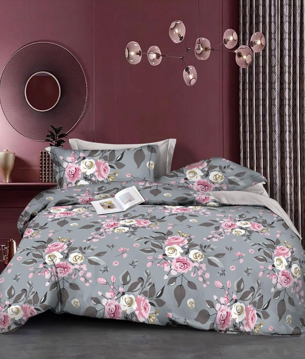 CAPYLYTE 280 TC Cotton Feel Glace Cotton King Size Double Bed Sheet with 2 Pillow Cover (C Green) (B0DDVGL6JF) Amazon Price History, Amazon Price Tracker