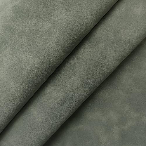 Miniatura 2 de Tela de gamuza sintética suave verde oscuro 11.8x53.1 in cuero sintético esmerilado de cuero sintético para bricolaje teléfono carteras fabricación