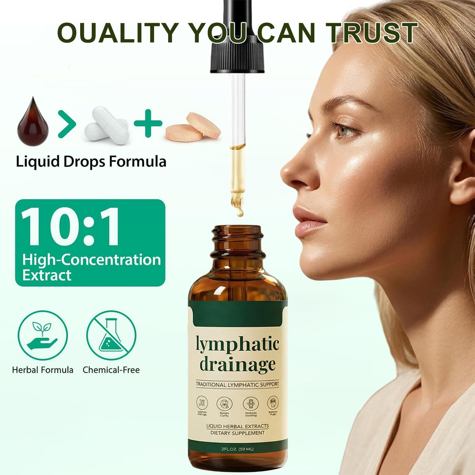2 Piezas Linfia Drenaje Linfático, Linfia Drenaje Linfático Gotas, Gotas de Bienestar para Linforia, Rápido Y Eficaz,Mezclas Hierbas Naturales, para Lipedema, Piernas Cansadas y Presoterapia(60ml)