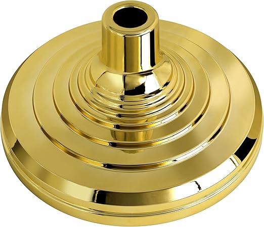 This Base Stand for Indoor Flagpole, Gold Interior Flag Holder Stands for Pole Compatible with 1.3 Inch,1.1 and 0.9 Inch Diameter Flag Pole Prefect for Classroom, Churches, Meeting, Outdoor, Party