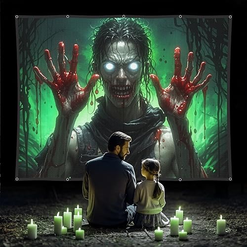 Miniatura 3 de Pantalla de proyección trasera holográfica plegable pantallas de proyección para interiores de 50 x 89 pulgadas, proyectores de noche de películas