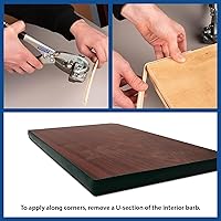 Vista 4 de Outwater T-molding plástico 1 pulgada Tan Flexible Centro de Púas Centro de Polietileno Tee que moldea bobina de 25 pies