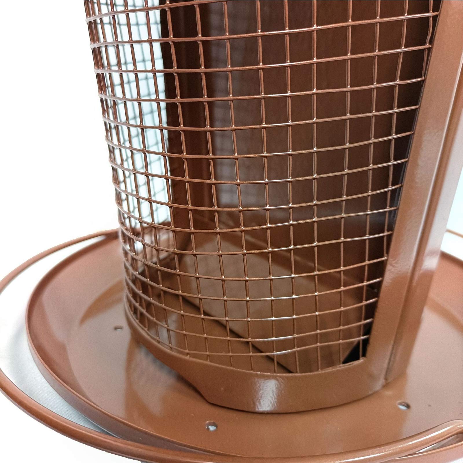 Mangiatoia per Uccelli da Balcone & Giardino, Alimentatore per Uccelli Selvatici Sospeso,Mangiatoia per Uccelli Esterno con Tetto E Vassoio per Esterni per La Decorazione di Giardini All'aperto