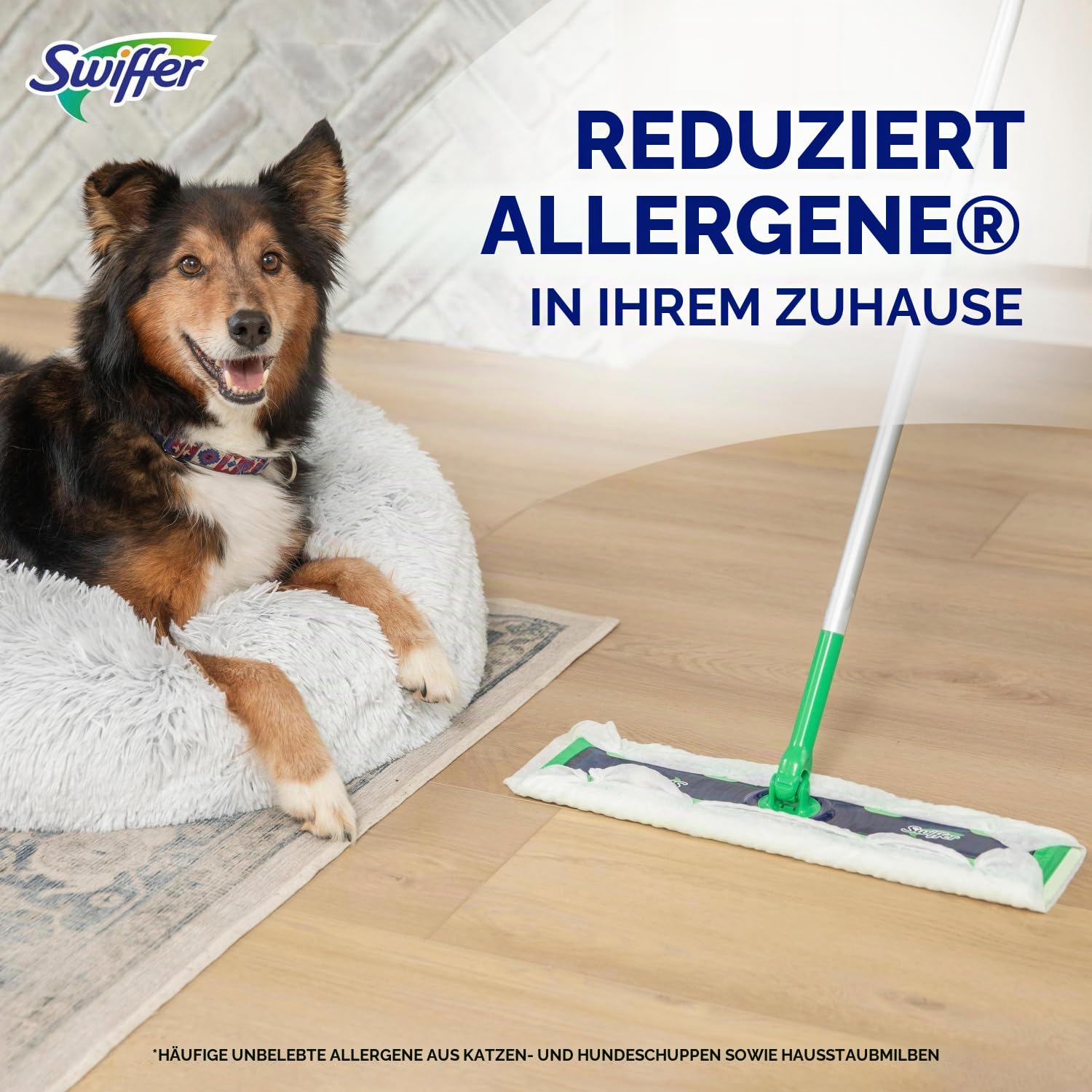 Swiffer Sweep + Mop XL, Besen & Mop Alternative, Bodenreiniger für Schmutz, Staub, Haare, Allzweck-Reinigungswerkzeug für Zuhause, Bad, Küche, Set beinhaltet 1 XL Kehrmaschine 8 XL Trockenpads 2 XL