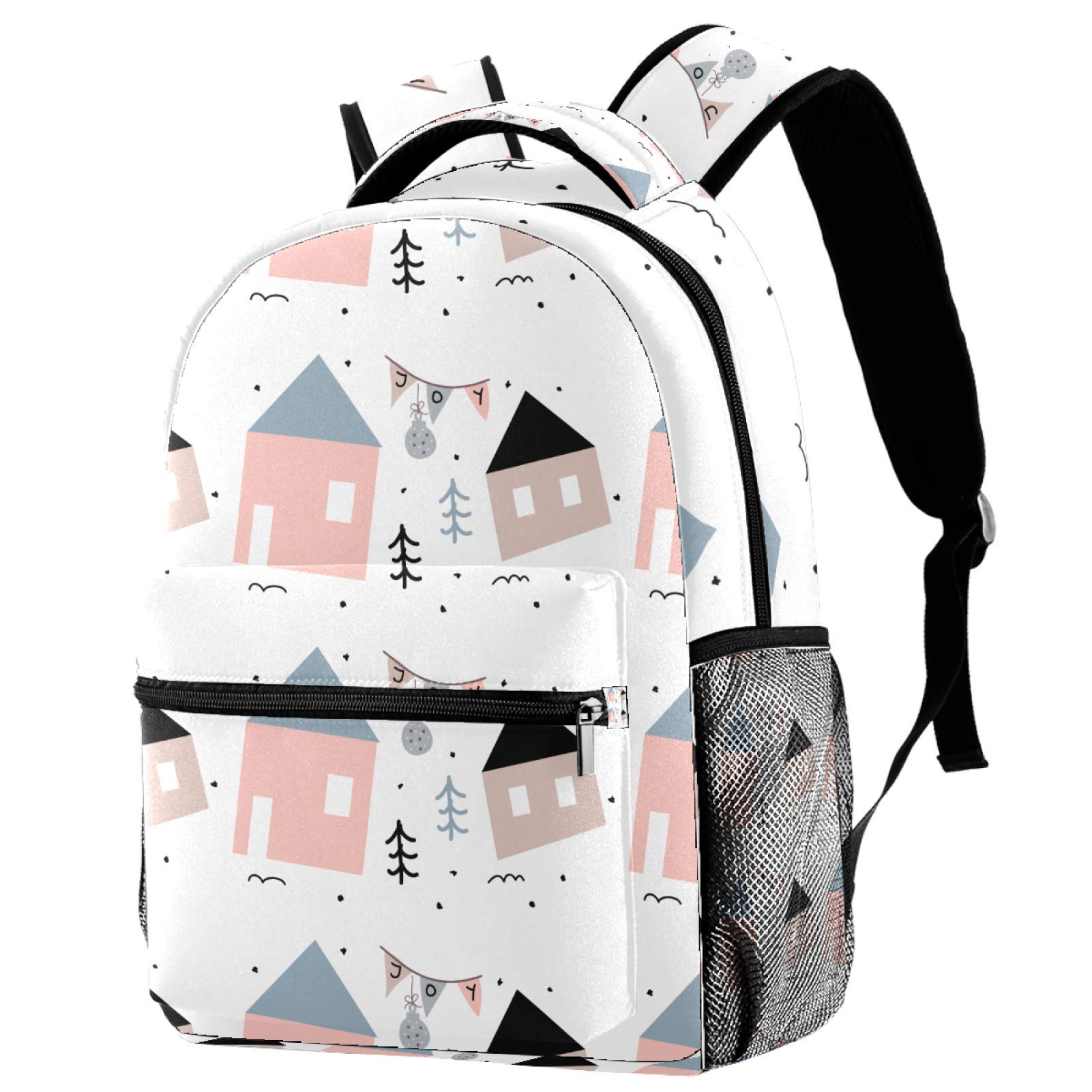 LAZEN Zaino leggero Zaino per scuola universitaria Zaino per laptop per adulti e bambini Zaino casual Icona Polizia
