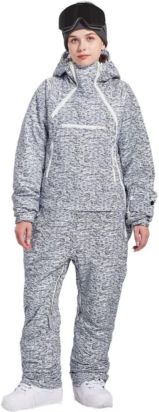Womens One Pieces Ski Suits Jumpsuits Snowsuits Snowboard Winter Outdoor Waterproof Jackets